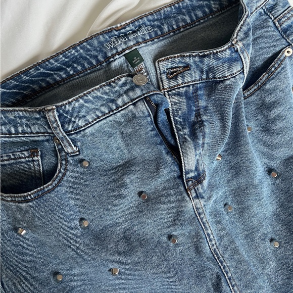 Studded denim mini jean skirt 🦋 - Picture 5 of 5